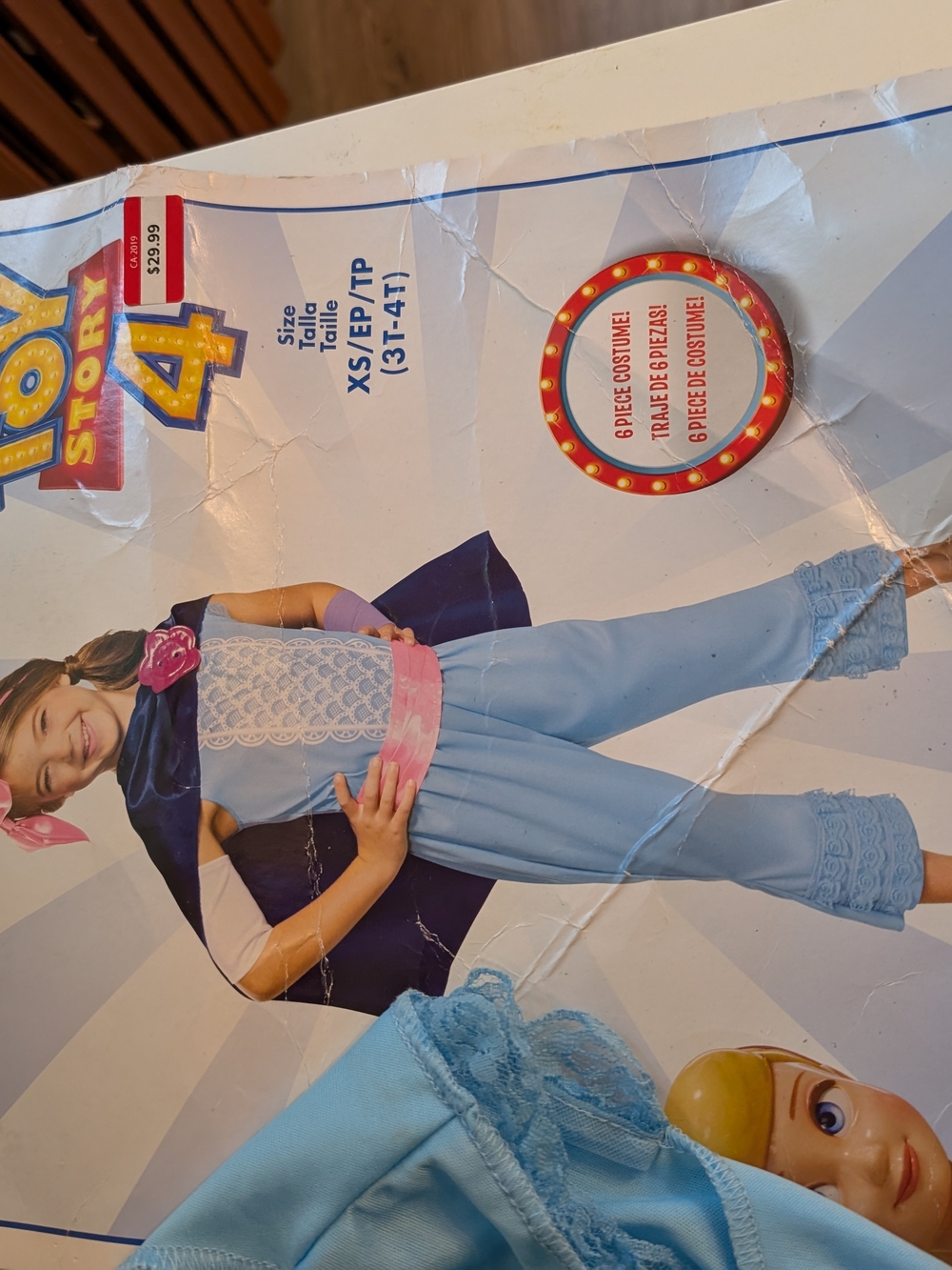 Light Blue Girls Costume Disney Toy Story 4 - Official Licensed Halloween